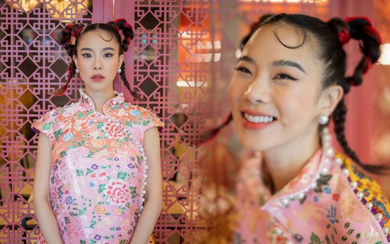 อาหมวยมาเอง! 'คริส หอวัง'อวดลุคสดใสในชุดจีนสุดน่ารัก