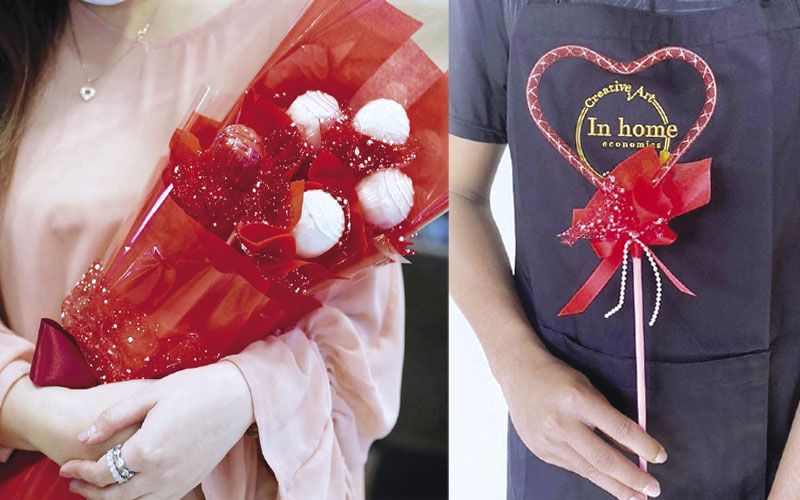 สุขทั้งใจ อิ่มทั้งท้อง ช่อกุหลาบโดนัททานได้