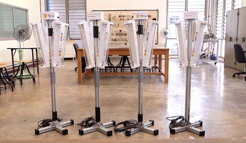 ‘วิศวะมธ.’คิดค้น‘เสารังสียูวีซี’  ส่งมอบฆ่าเชื้อโควิดตลาดปทุมธานี