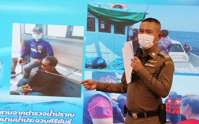 จับกลางทะเล!‘เรือยนต์ตรวจการณ์ ตม.’โชว์ผลงานรวบ‘เขมร’ติดหมายจับคดีข่มขืน