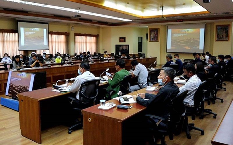 นครพนมพร้อมระเบิดวงสวิงแข่งขันกอล์ฟกลางแม่น้ำโขงครั้งที่ 2 ส่งเสริมท่องเที่ยว