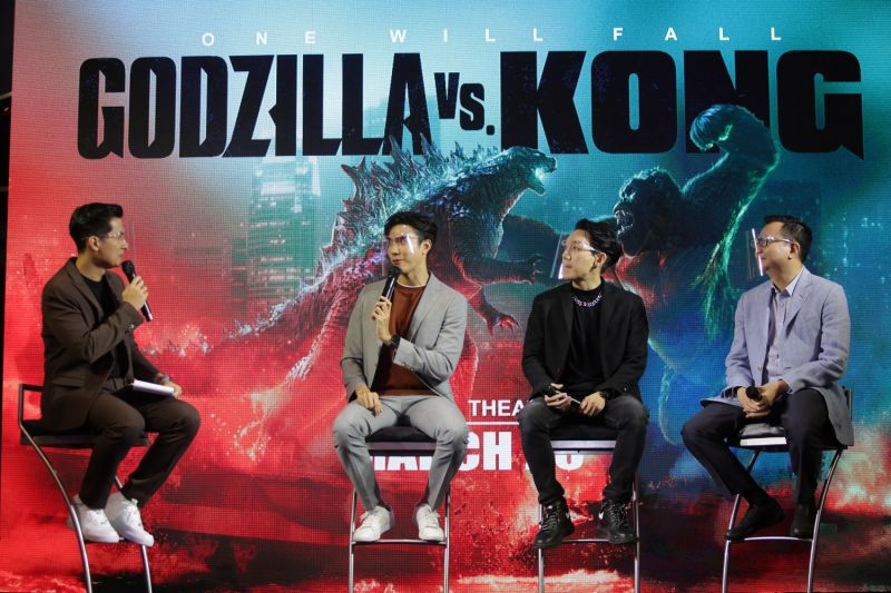 สิ้นสุดการรอคอย 'Godzilla vs. Kong'เหล่าคนดังตบเท้าร่วมสัมผัสความยิ่งใหญ่
