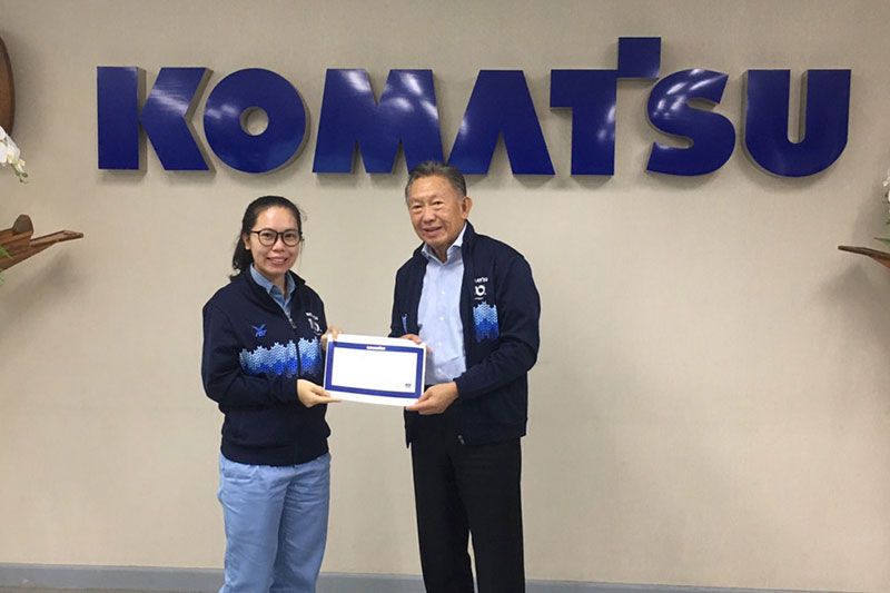 'บางกอกโคมัตสุ'สนับสนุนคนทำความดีเพื่อสังคม และสร้างภาพลักษณ์องค์กร