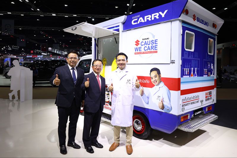 'ซูซูกิ'เดินหน้าช่วยเหลือสังคมไทย มอบรถSUZUKI CARRY Biosafety Mobile Unit แก่'หมอแล็บแพนด้า'