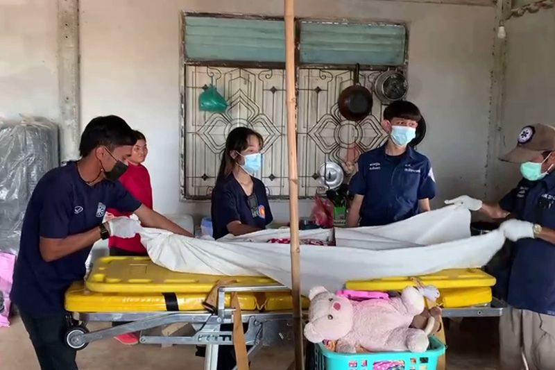 สลดหนูน้อย 7 ขวบตามพ่อไปดูบ่อกุ้ง ถูกเพลาตีน้ำเกี่ยวเสื้อผ้าฟาดร่างแหลกดับคาที่