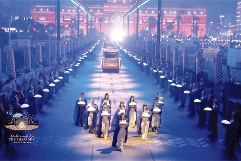 อียิปต์แห่มัมมี่โบราณ  ขบวนแห่สุดอลังการเหมือนถ่ายหนัง