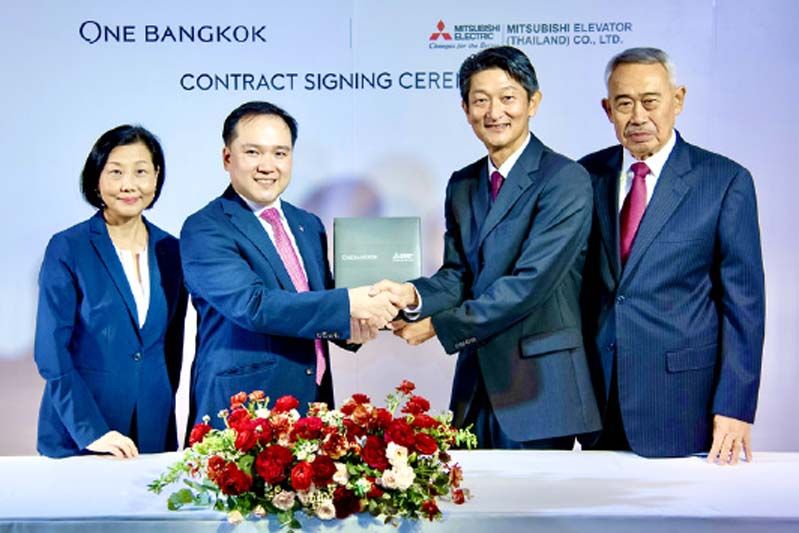 ศูนย์กลางธุรกิจแห่งใหม่ วัน แบงค็อก จับมือ มิตซูบิชิ อิเล็คทริค  เนรมิตเมืองอัจฉริยะ ติดตั้งลิฟต์แบบห้องโดยสารคู่ ครั้งแรกในไทย