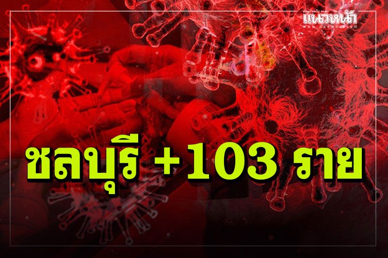 ชลบุรีพบผู้ติดเชื้อโควิดใหม่ 103 ราย ติดในครอบครัว 19 ราย อยู่ระหว่างสอบสวนโรค 56 ราย