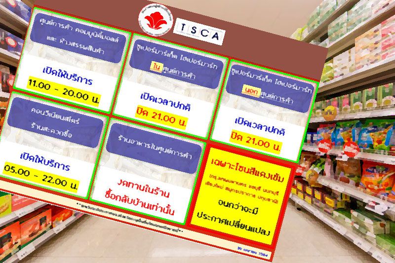 เช็กที่นี่! ร้านสะดวกซื้อ ซูเปอร์มาร์เก็ต ห้าง 6 จว.แดงเข้ม ปรับเวลาเปิด-ปิด