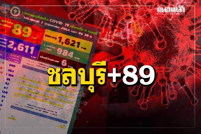 ‘ชลบุรี’ค้นหาเชิงรุกต่อเนื่อง พบติด‘โควิด’อีก 89 ราย