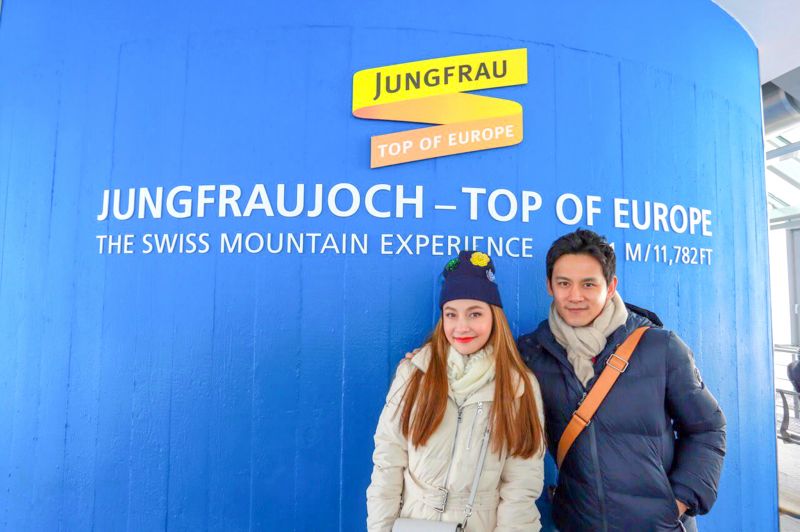 'ฟลุค'ควง'นาตาลี'เก็บดาว ฝ่า -7 องศา! พิชิตจุดสูงสุดยุโรป