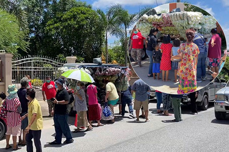 เจ้าของร้านข้าวแกงใจบุญ! เหมารถกับข้าว ตระเวนแจกชาวบ้านช่วงโควิด