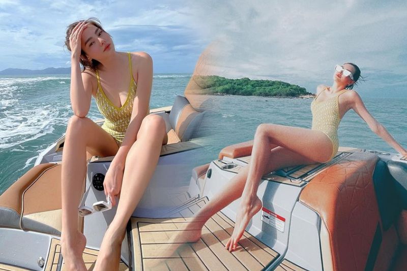 'ดิว อริสรา'อวดหุ่นแซ่บในชุดว่ายน้ำ สมฉายาเน็ตไอดอลภาคพื้นทะเล