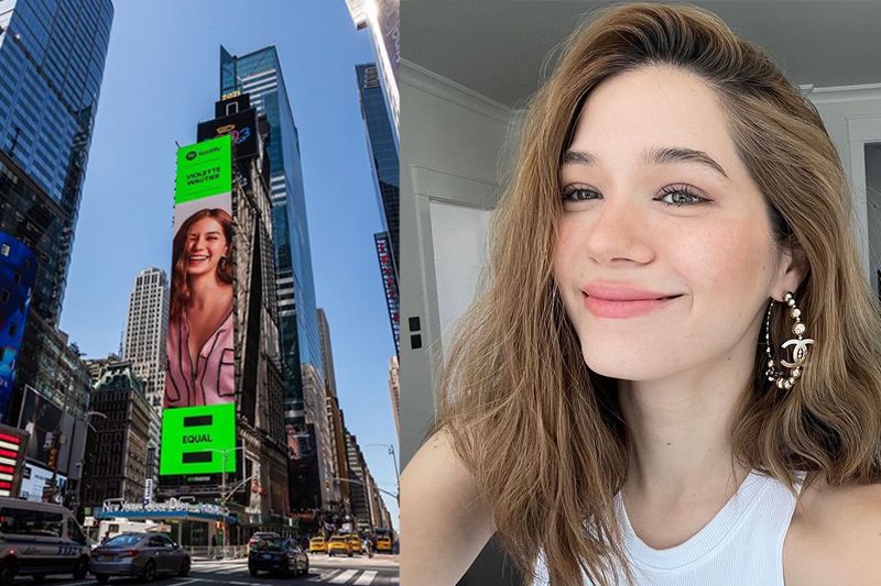 'วี วิโอเลต'กรี๊ดลั่น! ได้ขึ้นบิลบอร์ดใจกลางไทม์สแควร์นิวยอร์ค