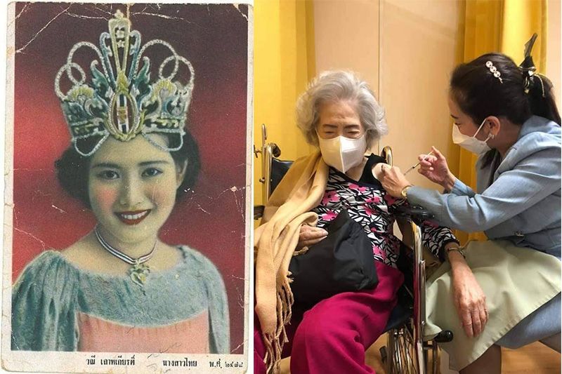 โซเซียลแห่ชื่นชมความงาม คุณทวด'นางสาวสยามคนที่2' อายุ 100 ปี ไปฉีดวัคซีน