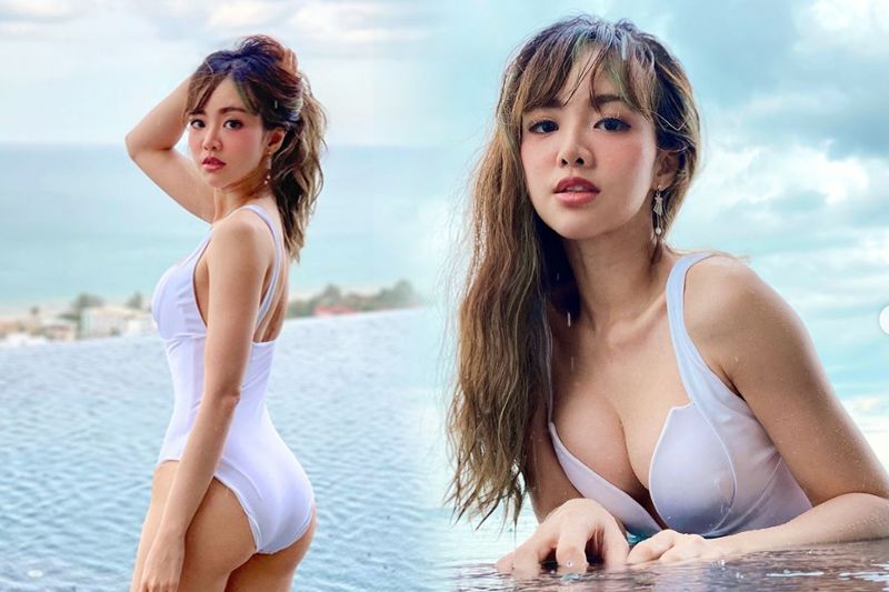 'แนนนี่ เกิร์ลลี่​เบอร์รี่'ออร่ากระจายในชุดว่ายน้ำสุดฮอต