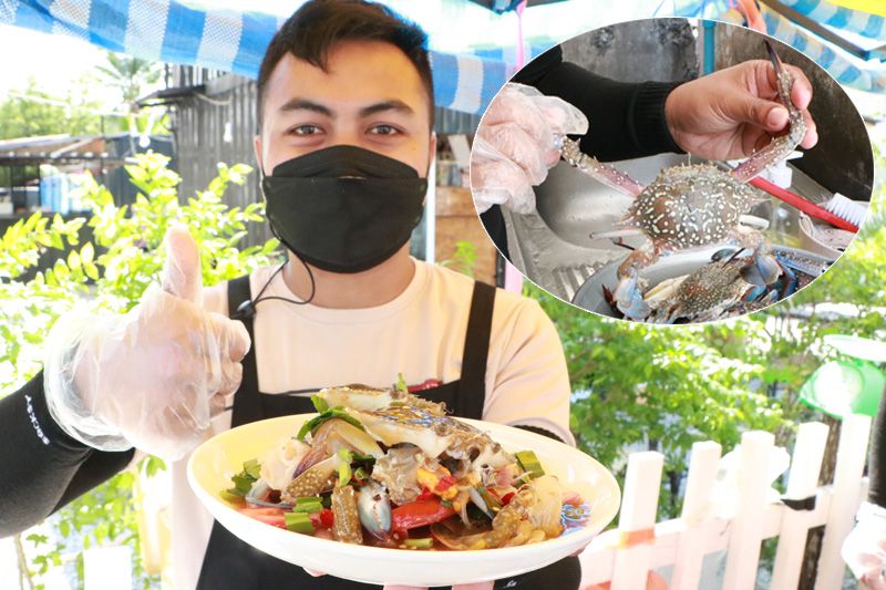 ยำซี๊ดรสแซ่บ! เมนูยอดฮิต 'ยำปูม้า' ถูกปากนักชิม