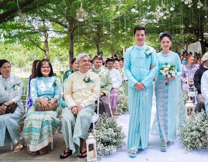 โซเชียลพม่าแห่แชร์! คู่รักไอดอล!งานแต่งสาวไทย'ลูกแก้ว ศรีกานต์'