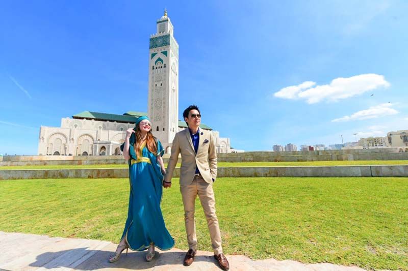 ‘ฟลุค,ลี’ทึ่ง! มัสยิดบนทะเล ล็อกความปังยิ่งใหญ่สุดในโมร็อกโก