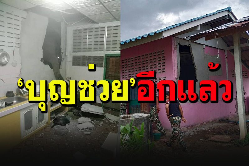 ครั้งก่อนเพิ่งซ่อมเสร็จ 'พลายบุญช่วย'มาเยี่ยมอีกแล้ว เอาหัวมุดพังกำแพงหาของกินเหมือนเดิม