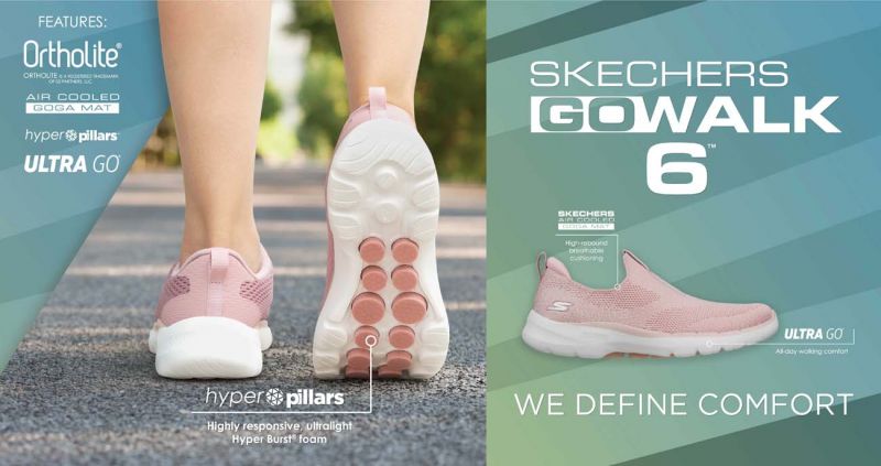 สเก็ตเชอร์ส เปิดตัว GOwalk6 รุ่นล่าสุด ไอคอนแห่งรองเท้าเพื่อการเดิน