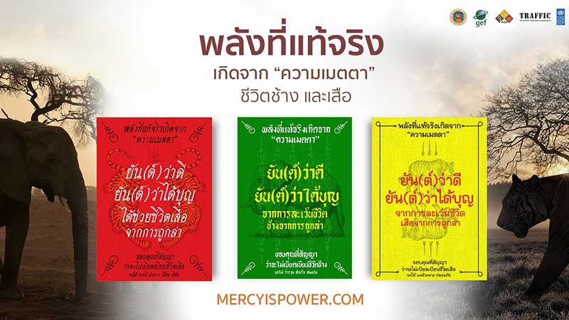 ชวนคนไทยให้คำมั่นไม่ซื้อไม่ครอบครอง  เครื่องรางจากงาช้างและเสือ
