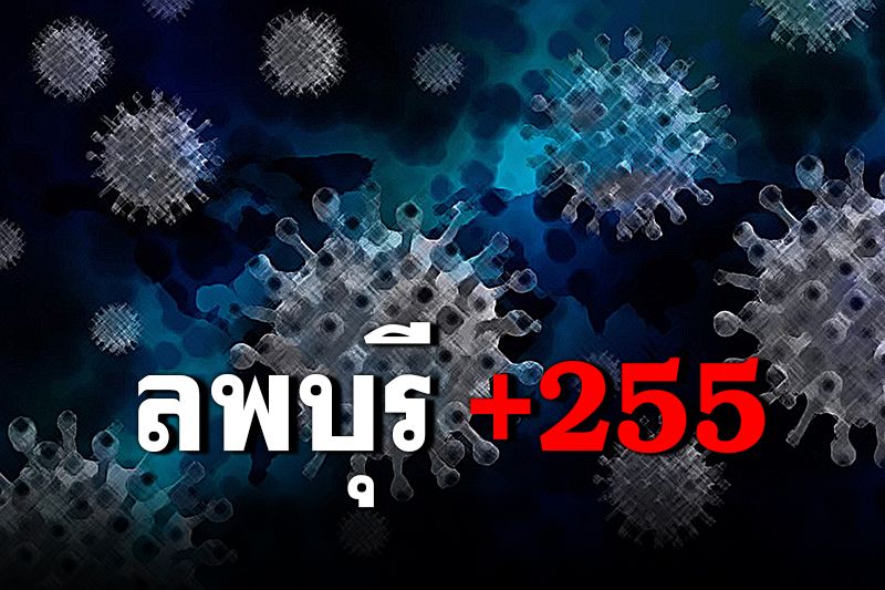 'ลพบุรี'พบผู้ติดเชื้อโควิด-19 พุ่ง 255 ราย-ตาย 3 ราย
