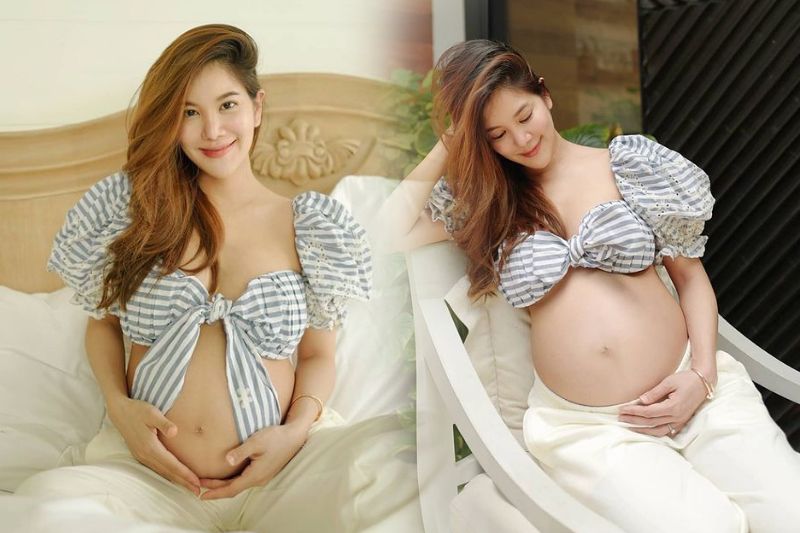 ตื่นเต้นหนักมาก! ว่าที่คุณแม่'ก้อย รัชวิน'อวดท้องแก่ใกล้คลอด