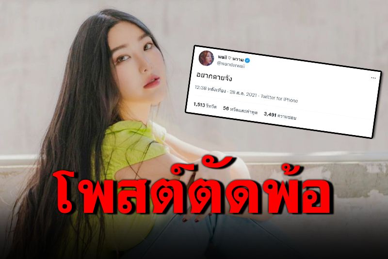 แฟนคลับห่วง! 'หวาย ปัญญ์ธิษา'โพสต์ตัดพ้อพร้อมทั้งระบายความรู้สึก