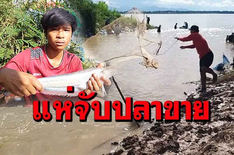 ดีใจน้ำมา! ชาวเมืองสุโขทัยแห่จับปลาน้ำยมหลังทนตกงานข้ามปี