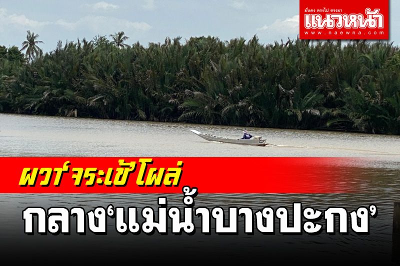 ผวา!‘จระเข้’โผล่กลาง‘แม่น้ำบางปะกง’ จนท.เร่งล่า-คาดหลุดจากฟาร์ม