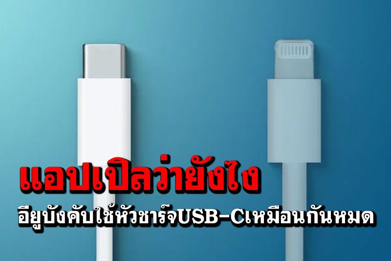 'อียู'จ่อบังคับให้ผู้ผลิตสมาร์ทโฟน ใช้หัวชาร์จชนิดUSB-Cแบบเดียวกันหมด