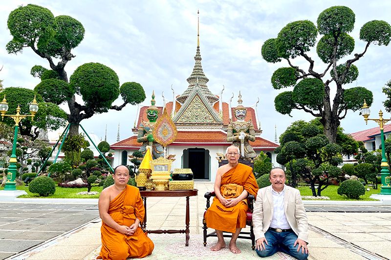 พิธีเชิญหิรัญบัฏ พัดยศ เครื่องยศสมณศักดิ์ เจ้าอาวาส 'วัดอรุณ'
