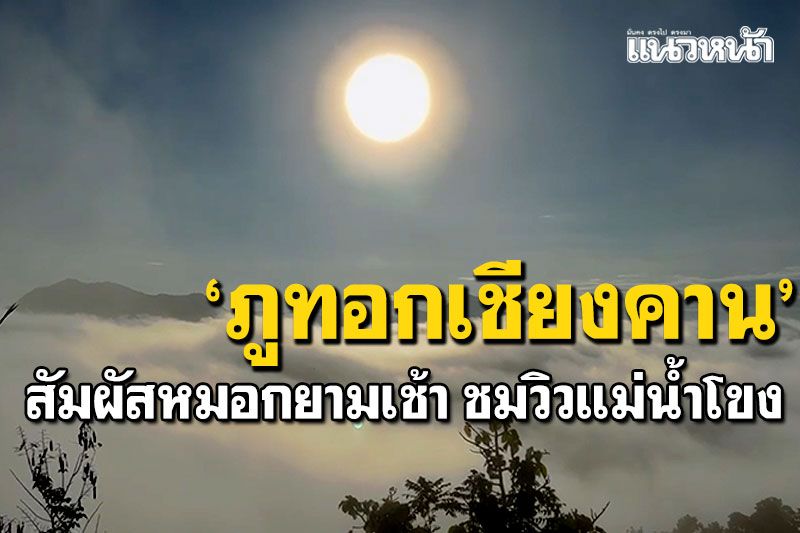 'ภูทอกเชียงคาน'เริ่มหนาว สัมผัสหมอกยามเช้า ชมวิวแม่น้ำโขง360องศา