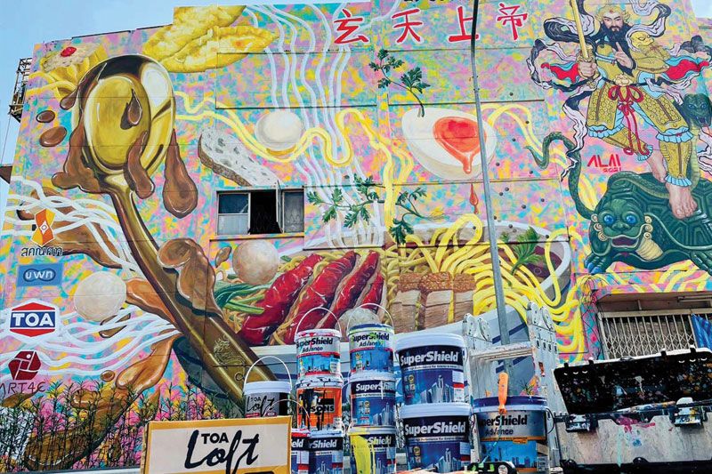 TOA ร่วมสร้างสีสันศิลปะบนกำแพง ชูชุมชนต้นแบบ ‘สามย่าน’