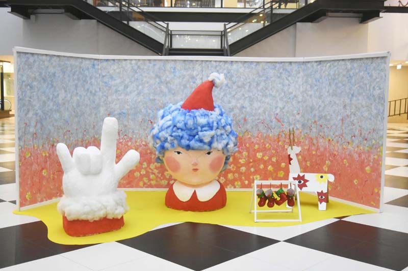 ต้อนรับเทศกาลคริสต์มาสและปีใหม่ ศิลปินโซน AIR สร้างสรรค์ชิ้นงานศิลปะ