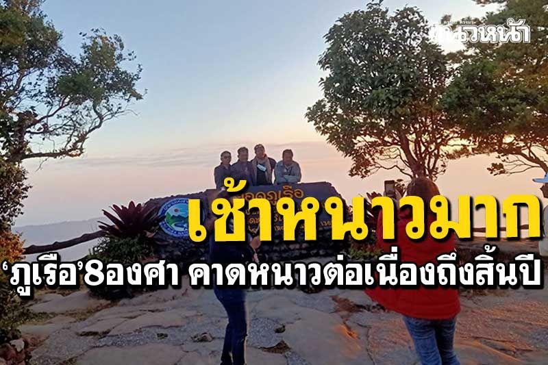 หนาวที่สุดเลย! ภูเรือ8องศา คาดหนาวต่อเนื่องไปถึงปลายปี