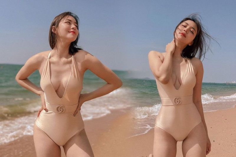 'นิวเคลียร์'อวดอึ๋มในชุดว่ายน้ำ โชว์หุ่นสุดเซ็กซี่ริมทะเล