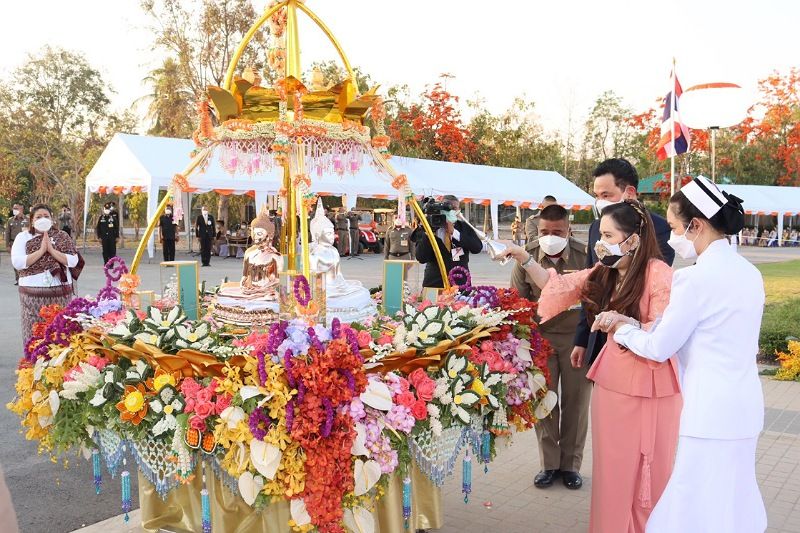 กรมพระศรีสวางควัฒนฯ เสด็จไปทรงบรรจุพระบรมสารีริกธาตุ พระอรหันตธาตุ และอัฐิธาตุองค์หลวงตา พิพิธภัณฑ์ธรรมเจดีย์ฯ