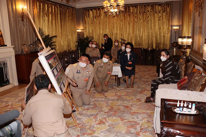 กรมพระศรีสวางควัฒนฯ พระราชทานพระนโยบายโครงการบูรณะพระราชวังสนามจันทร์