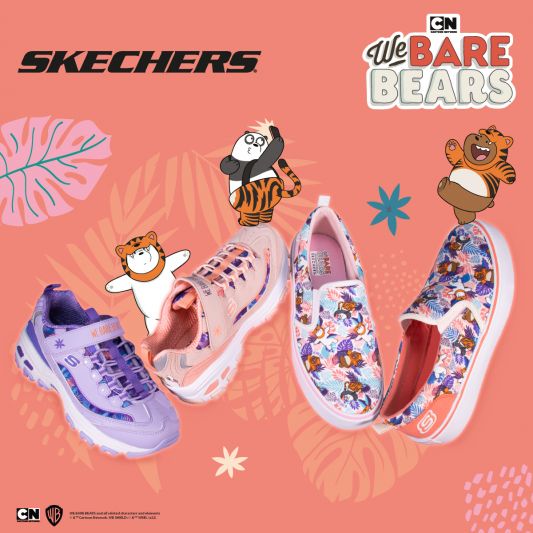 สเก็ตเชอร์ส ส่งสามหมีจอมป่วม We Bare Bears มาคำรามส่งความสุขต้อนรับปีเสือ  ในคอลเลคชั่น SKECHERS X We Bare Bears