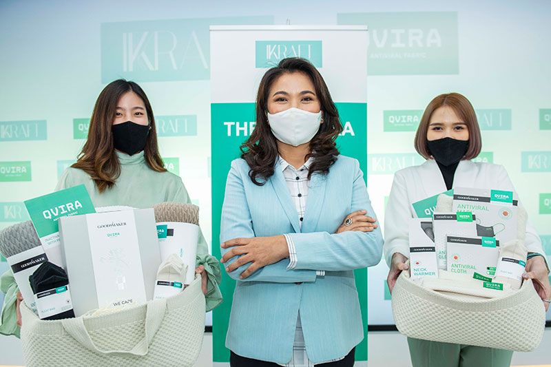 ไอเคคร๊าฟท์ เปิดตัวนวัตกรรมเส้นใยอัจฉริยะ QVIRA ยับยั้งโควิด-19