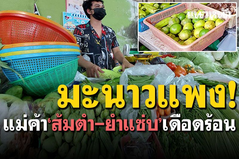 มะนาวแพงมาก! 'ลูกละ7บ. กก.ละ120บ.' แม่ค้าส้มตำ-ยำแซ่บเดือดร้อน