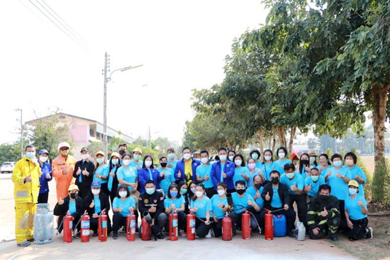 ซ้อมแผนปฏิบัตการป้องกันอัคคีภัย