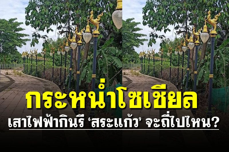 กระหน่ำโซเชียล! เสาไฟฟ้ากินรีโผล่อีก ชาวเน็ตถาม 'จะถี่ไปไหน?'