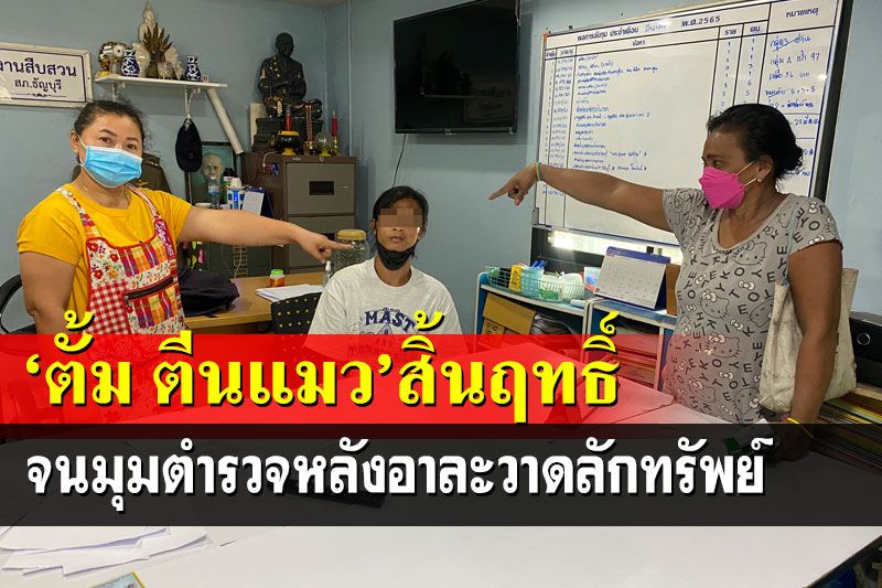 ตำรวจรวบแล้ว‘ตั้ม ตีนแมว’ หลังอาละวาดลักทรัพย์ย่านธัญบุรี