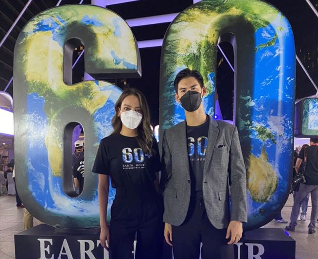 ‘เปรี้ยว ทัศนียา-บอส ชนกันต์’ ร่วมรณรงค์ลดภาวะโลกร้อน