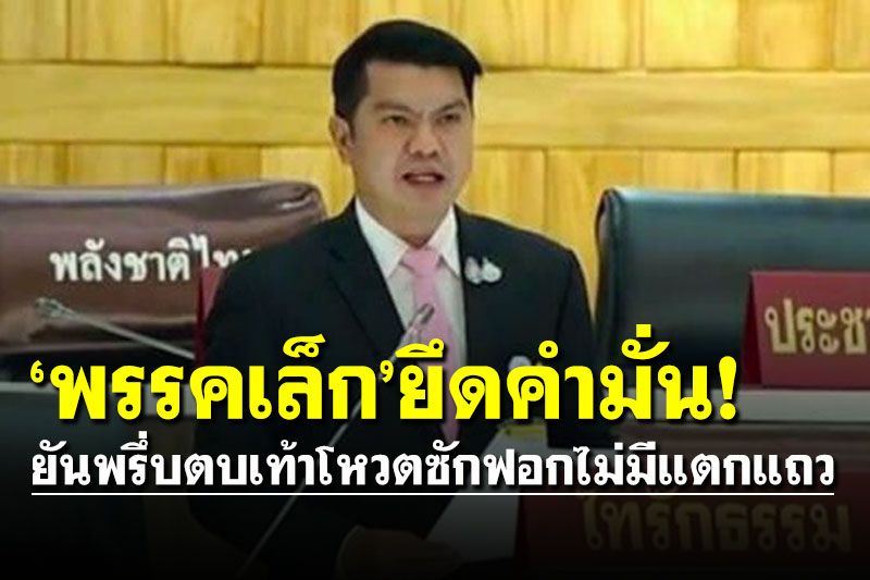 'พรรคเล็ก'ยึดคำมั่น! ยันพรึ่บตบเท้าโหวตซักฟอกไม่มีแตกแถว