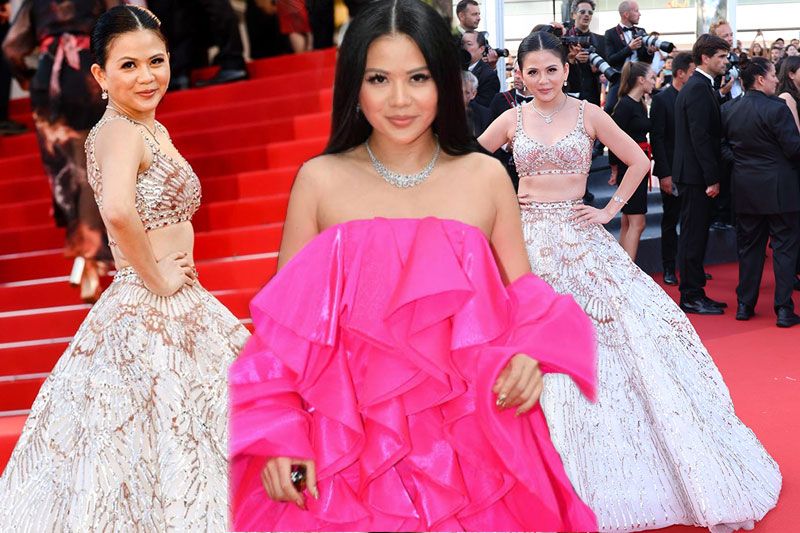 รวมมิตรเจ้าแม่พรมแดงไทยแลนด์ 'ป่าน-ณิชาภัทร'เจิดจรัสแสง ยืนหนึ่งคานส์2022