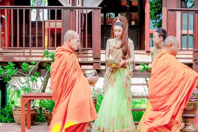 สุดปลื้ม'ฮันนี่-ณภัค'สวมบท 'นางวิสาขา'เป็นบุญได้สืบทอดงานพระพุทธศาสนา